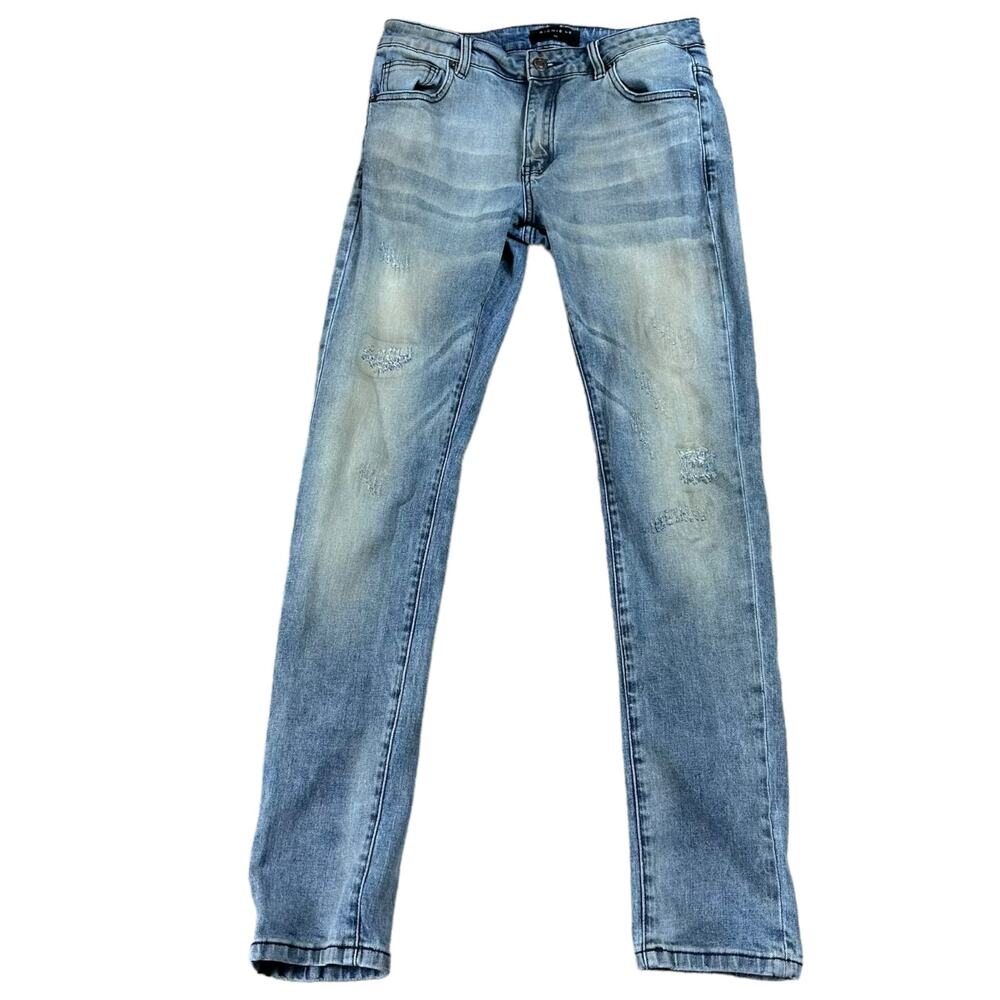 RICHIE LE Distressed Skinny Denim Jeans Men's‎ Size 30
